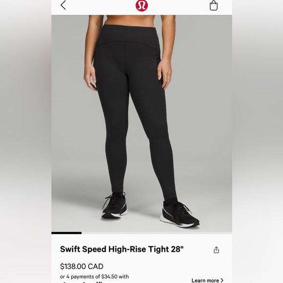 Lululemon leggings sz 4 - Picture 1 of 9